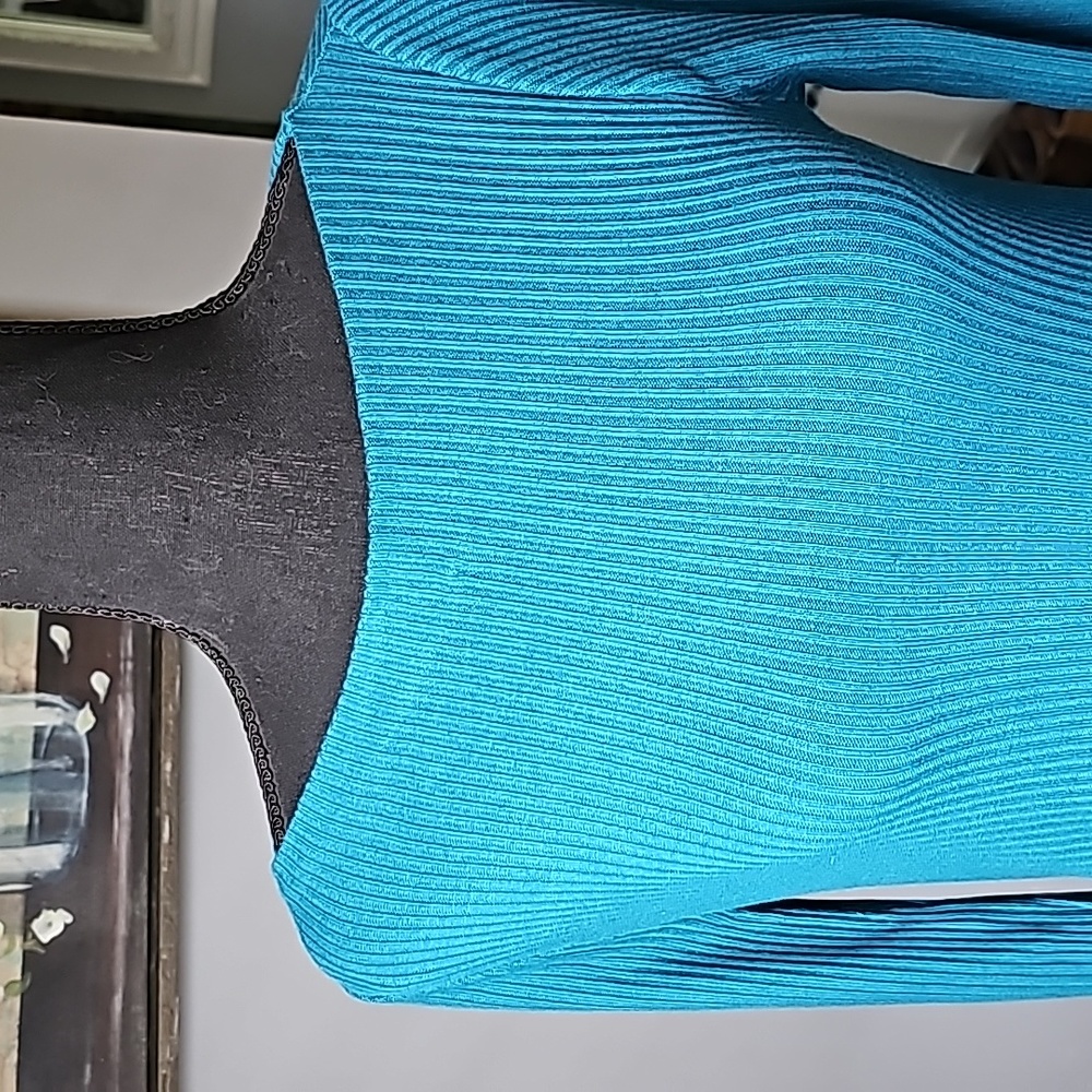 J.Crew Teal Rib Knit Sweater - Picture 4 of 6